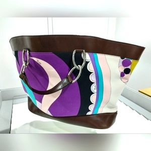 Emilio Pucci tote bag signature colors